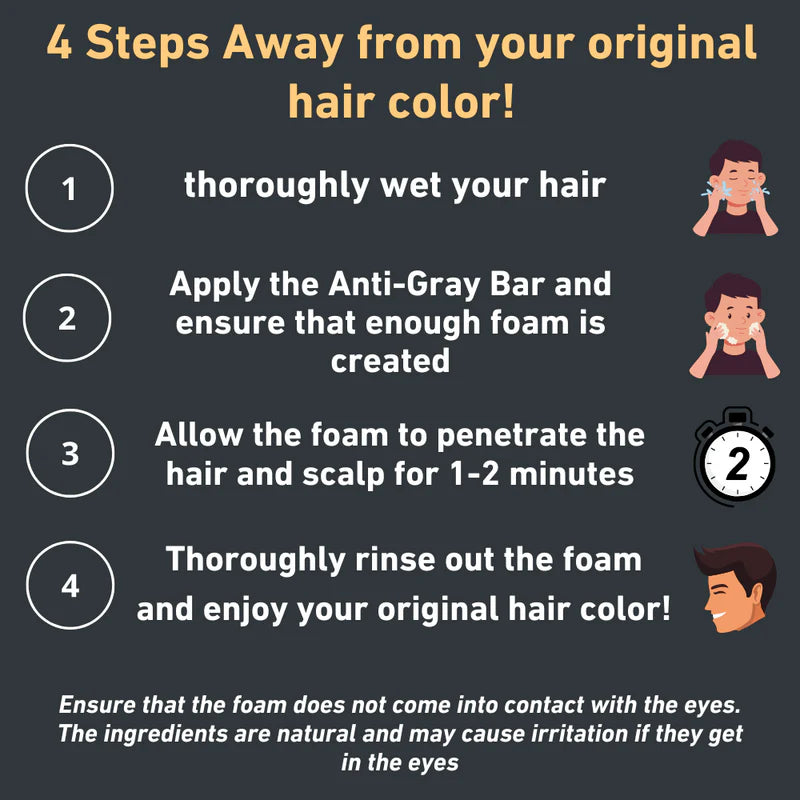 Anti-Gray Bar ~ Restores natural hair color